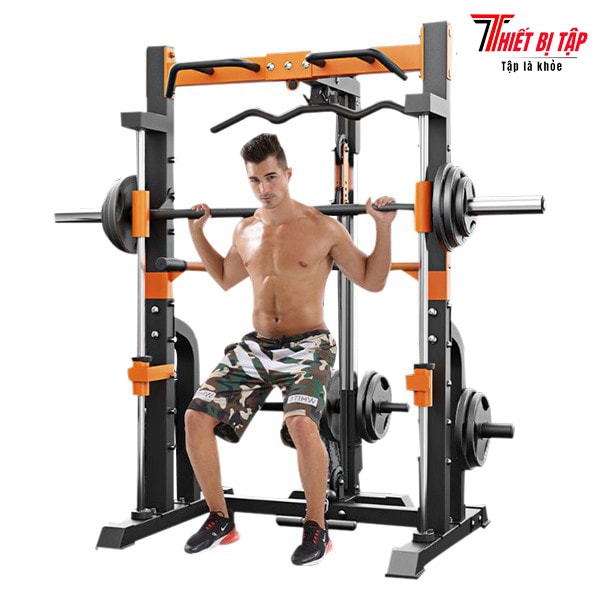Bộ Khung Gánh Tạ Đa Năng K8 - Kèm Ghế Tạ squat voi khung ganh ta K8